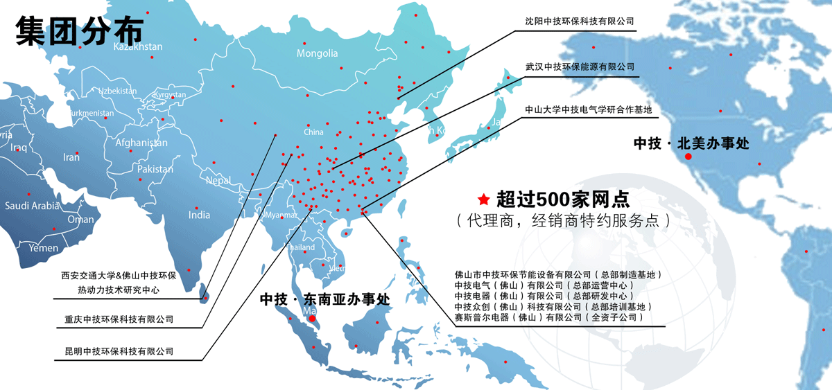 尊龙凯时集團分佈